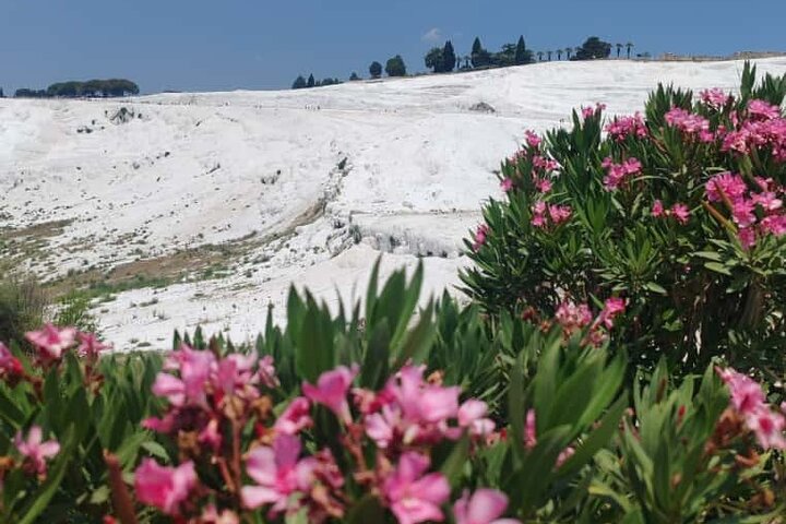 Hoppe over linjen Pamukkale Tour for Crusiers fra Kusadasi Havn
