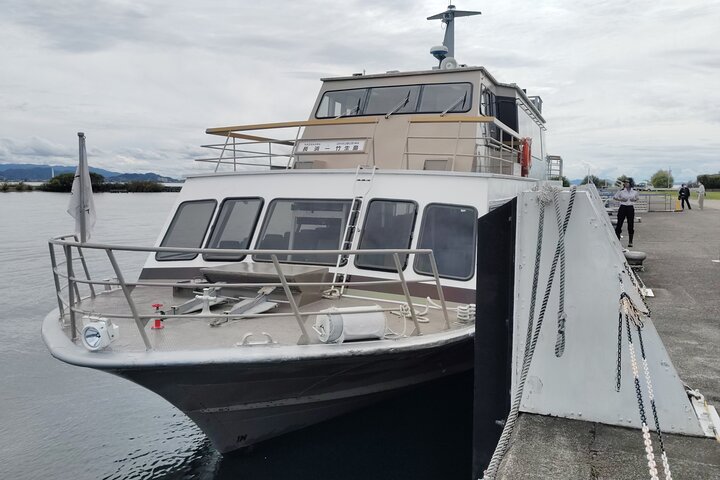Biwa See : Mystische Chikubu Insel Bootstour von vielen Häfen