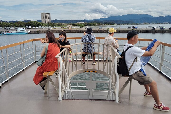 Biwa See : Mystische Chikubu Insel Bootstour von vielen Häfen