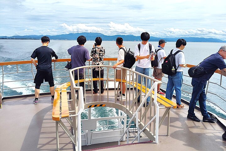 Biwa See : Mystische Chikubu Insel Bootstour von vielen Häfen