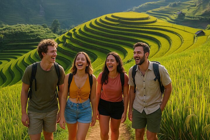 Sapa No-Trek Eco Tour : Valle de Muong Hoa & Ta Van, Spa a pie, Café