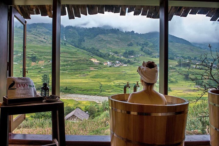Sapa No-Trek Eco Tour : Valle de Muong Hoa & Ta Van, Spa a pie, Café
