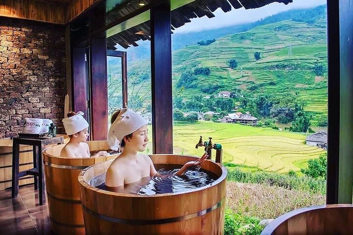 Sapa No-Trek Eco Tour : Valle de Muong Hoa & Ta Van, Spa a pie, Café