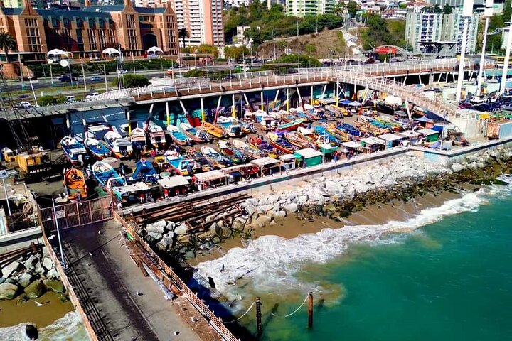 San Antonio etter cruisetur til Valparaiso og Casablanca Drop off i Santiago