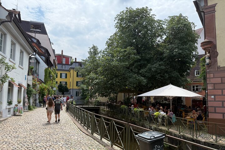 Fly från staden Freiburg im Breisgau stadspromenad med pussel