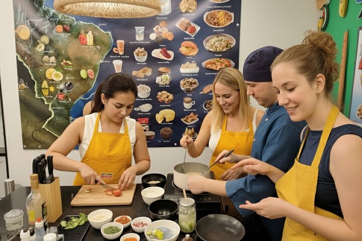 Corso di cucina di 3 ore a Belo Horizonte : 7 ricette e bevande senza fondo