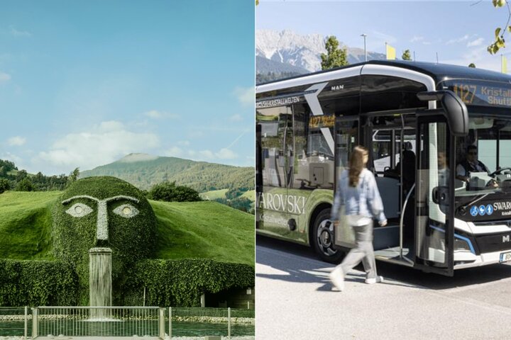 Swarovski Crystal Worlds Admission Billett inkludert skytteloverføring fra Innsbruck