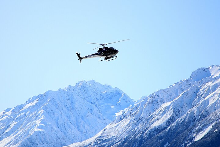 25-minuters helikopterflyg inklusive en alpin landning