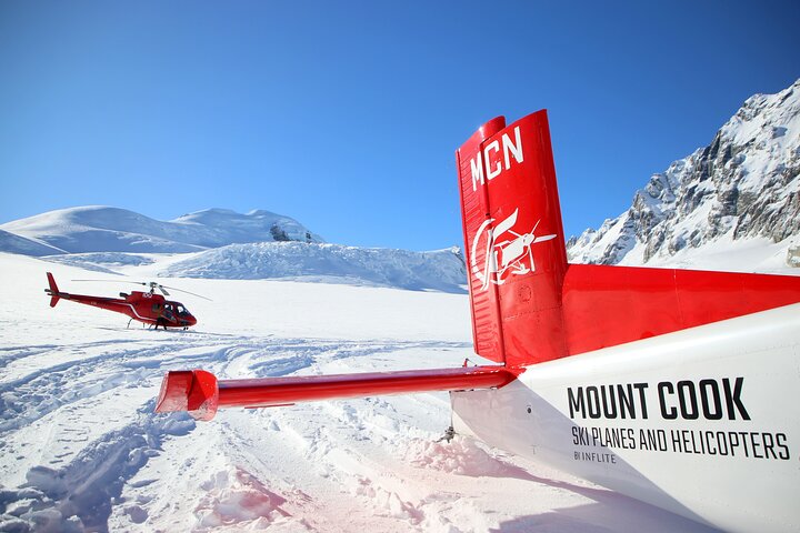 45-minuters Mount Cook Skidflygplan och Helikopter Combo Tour