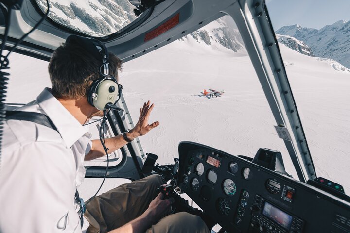 45-minuters Mount Cook Skidflygplan och Helikopter Combo Tour