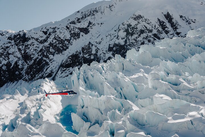 Voo de helicóptero de Fox Glacier e Mount Cook com aterragem de neve
