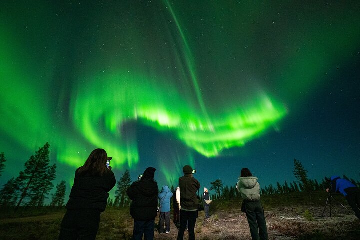 Rovaniemi: Caza de Auroras Boreales 100% Garantizada y Grupo Pequeño