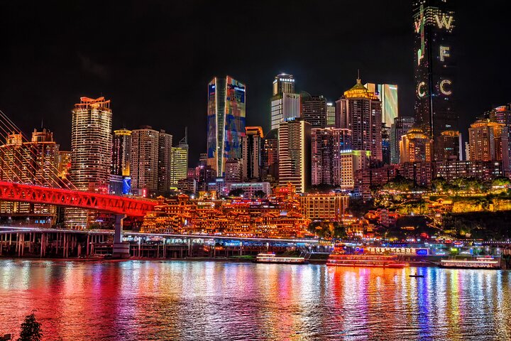 Chongqing : Privé voedseltour en magisch uitzicht op de nacht