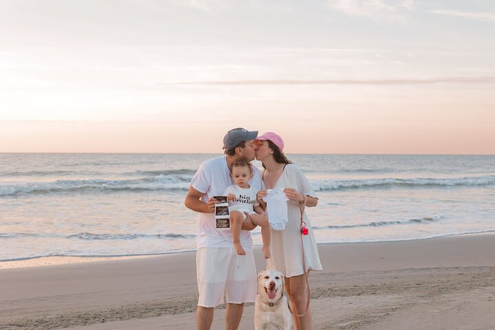 Séance privée de photos de vacances avec photographe à Tybee Island