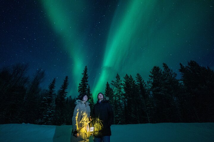 Rovaniemi: Caza de Auroras Boreales 100% Garantizada y Grupo Pequeño