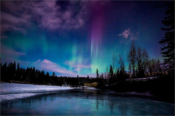 Tour por las auroras boreales y las aguas termales de Chena