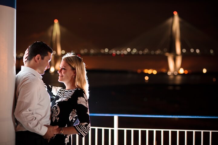 Crucero con cena de lujo en el puerto de Charleston con música en vivo
