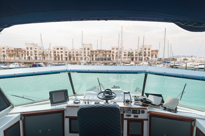 Agadir Yachtkreuzfahrt mit Schwimmen Angeln und Mittagessen auf Sitatunga