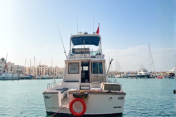 Agadir Yachtkreuzfahrt mit Schwimmen Angeln und Mittagessen auf Sitatunga