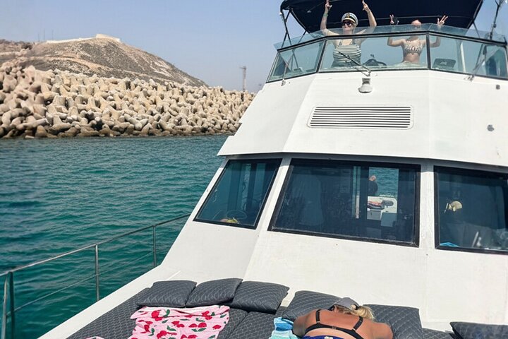 Agadir Yachtkreuzfahrt mit Schwimmen Angeln und Mittagessen auf Sitatunga