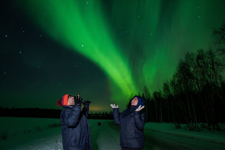 Rovaniemi: Northern Lights Tour with Guaranteed Viewings