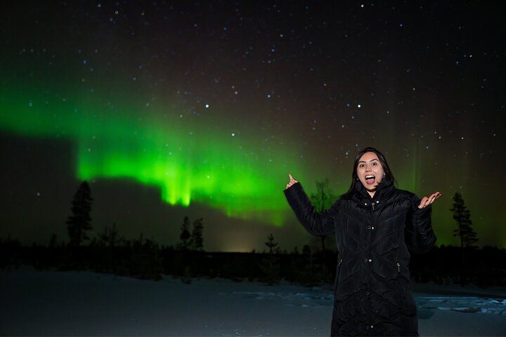 Rovaniemi: Northern Lights Tour with Guaranteed Viewings