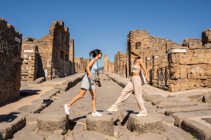 Premium Minivan Fahrt von Rom : Pompeji Tour & Mittagessen in Sorrent