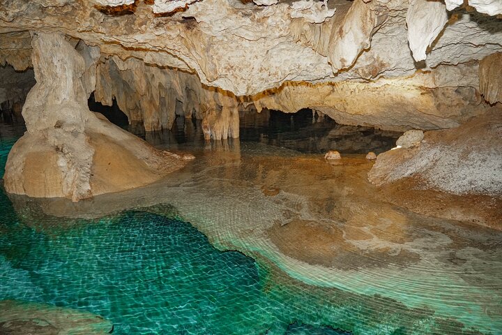 Halbtägige Meeresschildkröten- und Cenote-Schnorcheltour ab Cancun und Riviera Maya