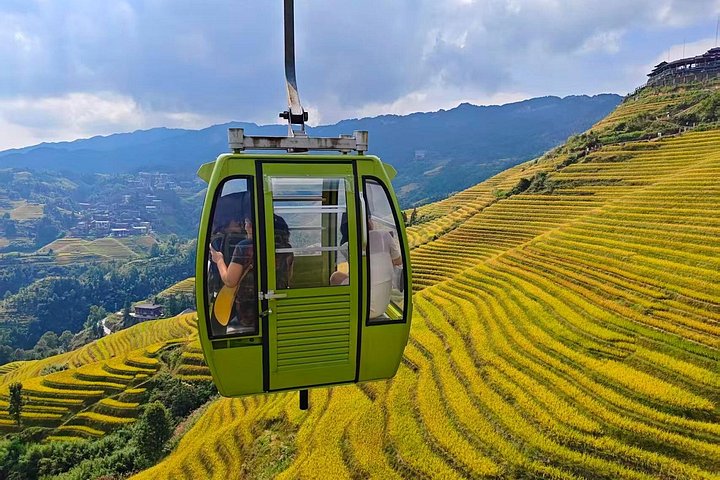 Excursion d'une journée en rizières en terrasses Longji Dazhai avec téléphérique