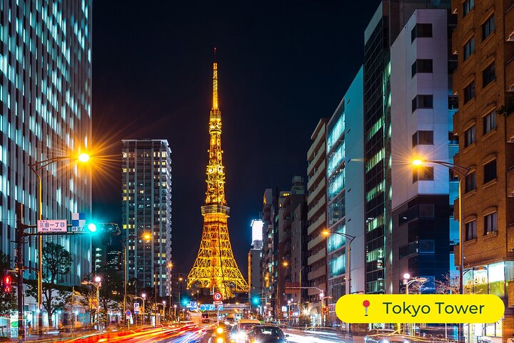 Tour privado de Tóquio de carro com motorista de língua Inglês (Premium)
