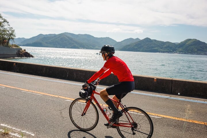 Excursion privée d'une demi-journée à vélo électrique Shimanami Kaido - 3 itinéraires