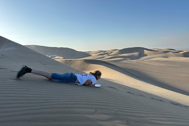 Från Ica eller Huacachina: Buggy- och sandboardtur med solnedgång