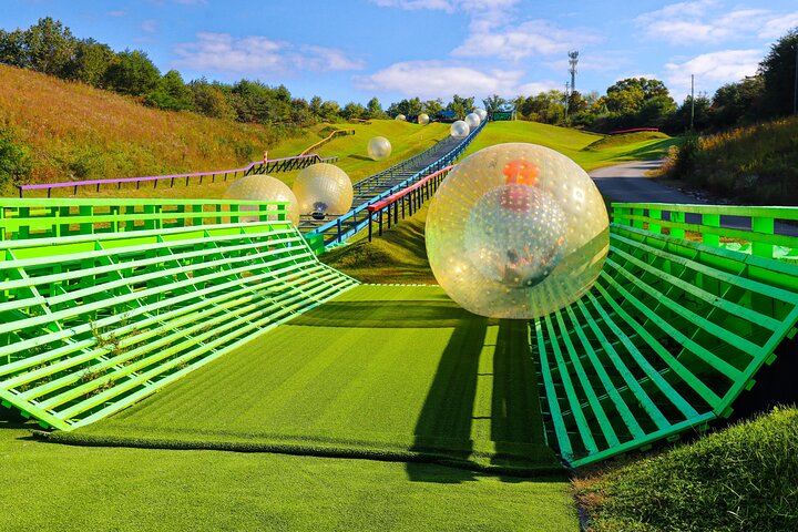 Eintrittskarte für den Outdoor Gravity Park Zorbing in Pigeon Forge