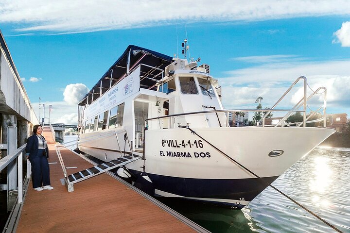 Sevilla : Crucero por el río Guadalquivir con Tapas & Bebida Opcional