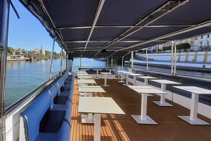 Sevilla : Crucero por el río Guadalquivir con Tapas & Bebida Opcional