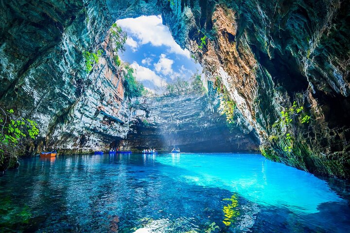 Kefalonia : Melissani, Drogarati & Beach Tour met kleine groep