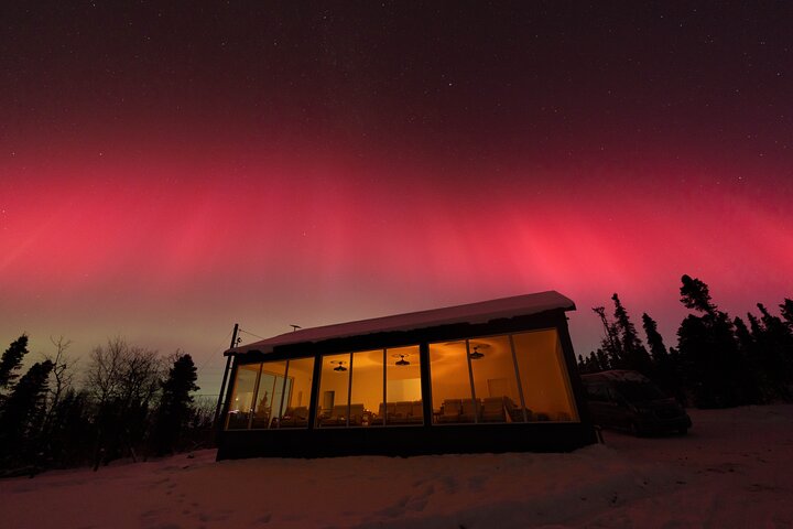 Aurora Glass House – Luzes do Norte e fotos no Cleary Summit