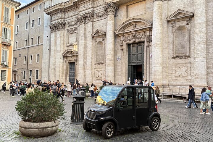 Roma privat golfbil med henting fra hotellet og hjemmelaget iskrem