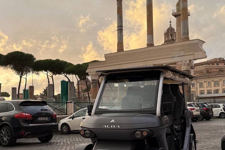 Roma privat golfbil med henting fra hotellet og hjemmelaget iskrem