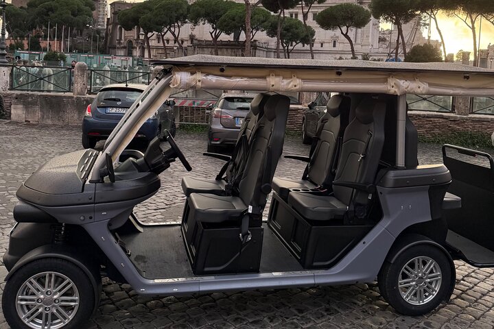 Roma privat golfbil med henting fra hotellet og hjemmelaget iskrem