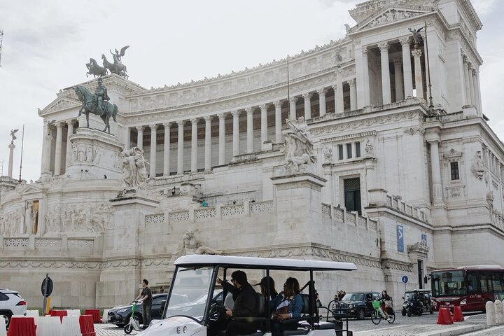 Roma privat golfbil med henting fra hotellet og hjemmelaget iskrem