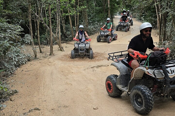 Visite en VTT des grottes de jade et du village maya de Cozumel