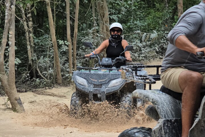 Visite en VTT des grottes de jade et du village maya de Cozumel