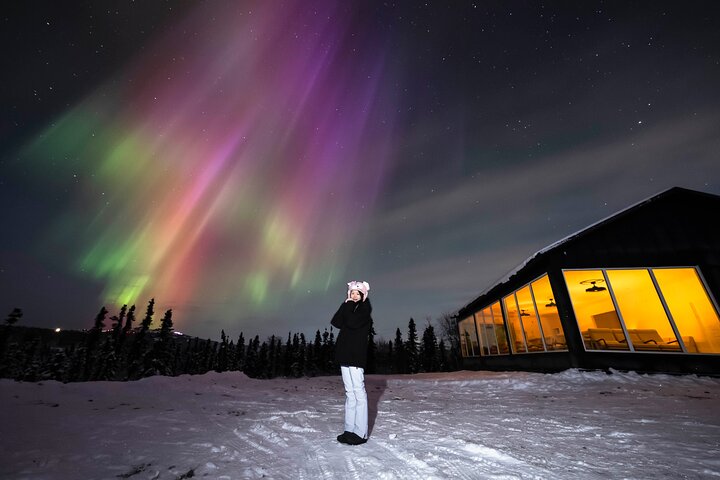 Aurora Glass House – Luzes do Norte e fotos no Cleary Summit