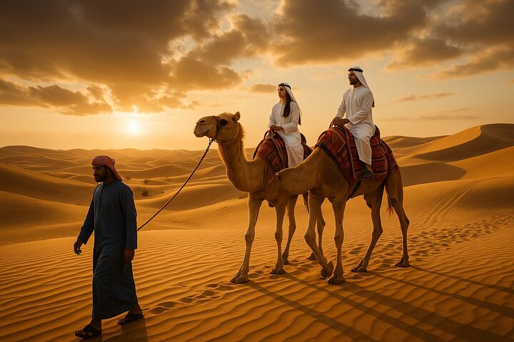 Luksuriøs ørkensafari i Dubai med quad bike, kamelritt og BBQ-middag