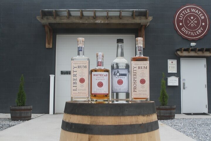 Spirits proeven bij Little Water Distillery