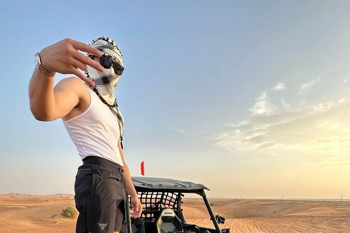 Privé ochtendwoestijnsafari met kameelrijden in Dubai