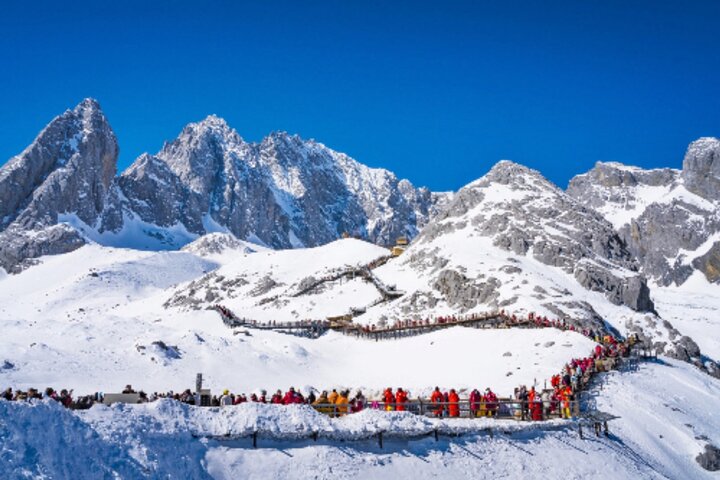 Jade Dragon Snow Mountain Glacier Cableway con tour panoramico del treno