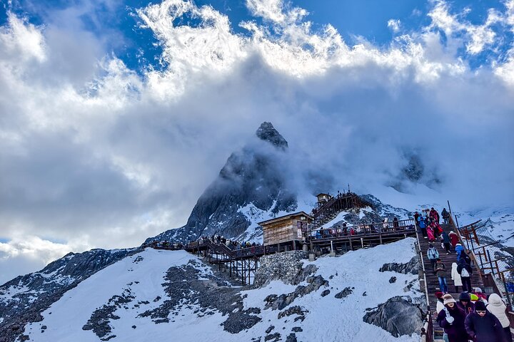 Jade Dragon Snow Mountain Glacier Cableway con tour panoramico del treno