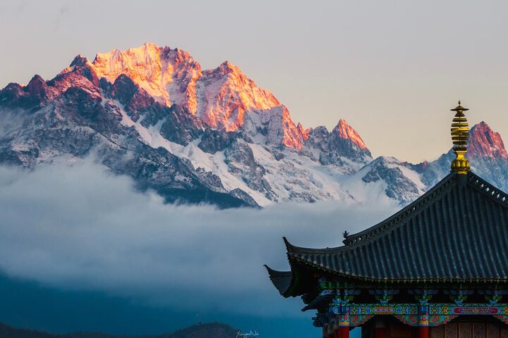 Jade Dragon Snow Mountain Glacier Cableway con tour panoramico del treno